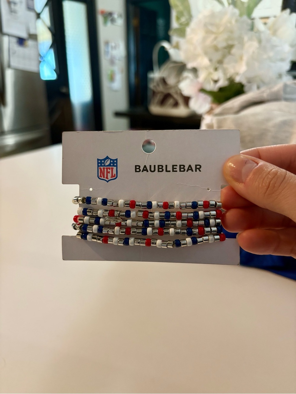 BaubleBar Beaded Bracelet Set - Red, White & Blue